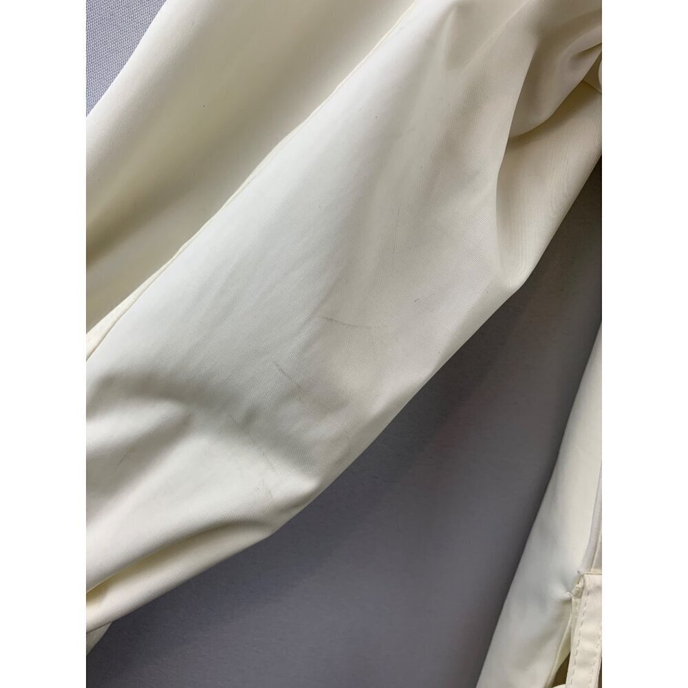 Women's London Fog Short Trench Coat White Size M - Picture 11 of 12